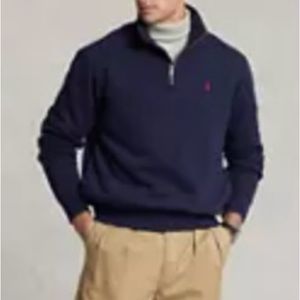 Polo by Ralph Lauren‎ Men’s Big &Tall 4XLT Navy Quarter Zip Pullover